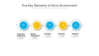 Five Key Elements Of Micro Environment Ppt PowerPoint Presentation Gallery Objects PDF