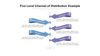 Five Level Channel Of Distribution Example Ppt PowerPoint Presentation Ideas Slide Portrait PDF
