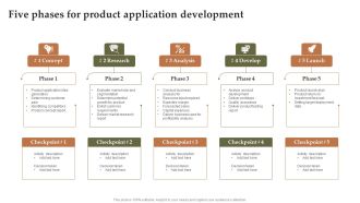 Five Phases For Product Application Development Sample PDF