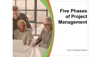 Five Phases Of Project Management Evaluation Initiate Plan Planning Ppt PowerPoint Presentation Complete Deck