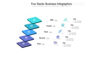 Five Stacks Business Infographics Ppt PowerPoint Presentation File Sample