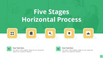 Five Stages Horizontal Process Ppt PowerPoint Presentation File Background Images PDF