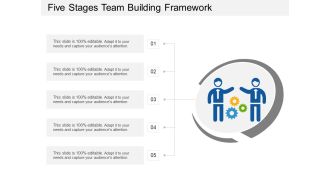 Five Stages Team Building Framework Ppt PowerPoint Presentation Layouts PDF