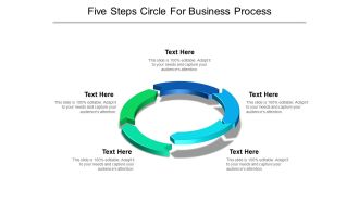 Five Steps Circle For Business Process Ppt PowerPoint Presentation Inspiration Tips