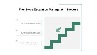 Five Steps Escalation Management Process Ppt PowerPoint Presentation Inspiration Templates