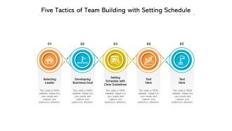 Five Tactics Of Team Building With Setting Schedule Ppt PowerPoint Presentation Gallery Structure PDF