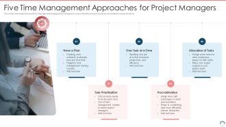 Five Time Management Approaches For Project Managers Professional PDF