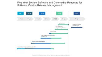 Five Year System Software And Commodity Roadmap For Software Version Release Management Structure