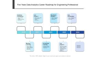 Five Years Data Analytics Career Roadmap For Engineering Professional Introduction