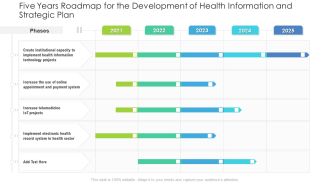 Five Years Roadmap For The Development Of Health Information And Strategic Plan Formats