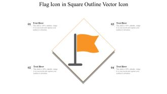 Flag Icon In Square Outline Vector Icon Ppt PowerPoint Presentation File Examples PDF