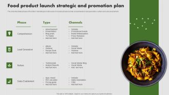 Food Product Launch Strategic And Promotion Plan Structure PDF