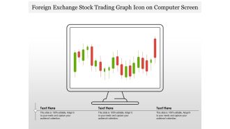 Foreign Exchange Stock Trading Graph Icon On Computer Screen Ppt PowerPoint Presentation Icon Format PDF