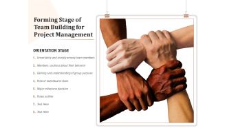 Forming Stage Of Team Building For Project Management Ppt PowerPoint Presentation Icon Show PDF