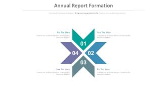 Four Arrow Steps For Business Process Powerpoint Slides