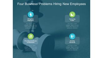 Four Business Problems Hiring New Employees Ppt PowerPoint Presentation Pictures Portrait