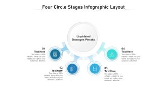 Four Circle Stages Infographic Layout Ppt PowerPoint Presentation File Outline PDF