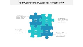 Four Connecting Puzzles For Process Flow Ppt PowerPoint Presentation File Inspiration