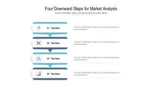 Four Downward Steps For Market Analysis Ppt PowerPoint Presentation Icon Portrait