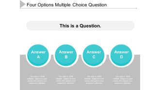 Four Options Multiple Choice Question Ppt Powerpoint Presentation Layouts File Formats