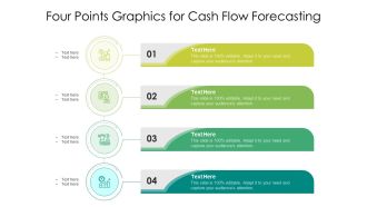 Four Points Graphics For Cash Flow Forecasting Ppt PowerPoint Presentation Gallery Model PDF