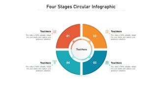 Four Stages Circular Infographic Ppt PowerPoint Presentation Gallery Demonstration PDF