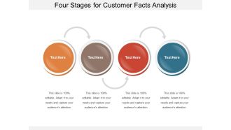 Four Stages For Customer Facts Analysis Ppt PowerPoint Presentation Outline Influencers PDF