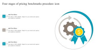 Four Stages Of Pricing Benchmarks Procedure Icon Pictures PDF