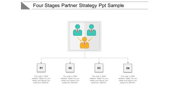 Four Stages Partner Strategy Ppt Sample Ppt PowerPoint Presentation Icon Samples PDF