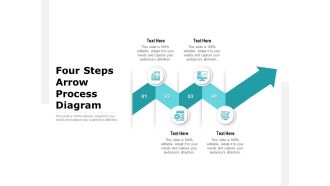 Four Steps Arrow Process Diagram Ppt PowerPoint Presentation Outline Design Ideas