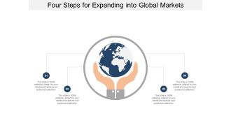 Four Steps For Expanding Into Global Markets Ppt Powerpoint Presentation File Slideshow