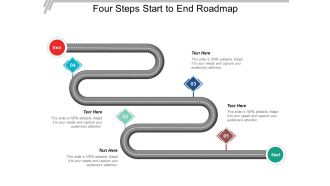 Four Steps Start To End Roadmap Ppt Powerpoint Presentation Ideas Guide
