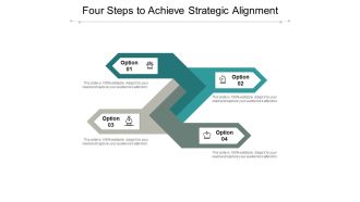 Four Steps To Achieve Strategic Alignment Ppt PowerPoint Presentation Professional Graphic Images