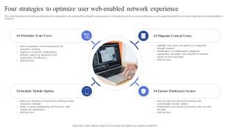 Four Strategies To Optimize User Web Enabled Network Experience Structure PDF