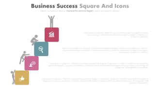 Four Success Steps For Competition Powerpoint Slides