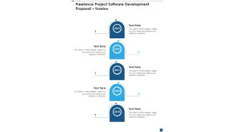 Freelance Project Software Development Proposal Timeline One Pager Sample Example Document