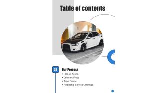 Freight Carriers Business Proposal Table Of Contents One Pager Sample Example Document