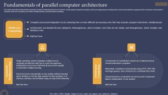 Fundamentals Of Parallel Computer Architecture Ppt PowerPoint Presentation File Infographics PDF