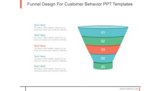 Funnel Design For Customer Behavior Ppt Templates