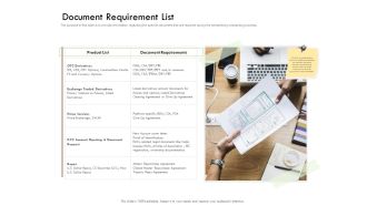 Future Of Customer Onboarding In Banks Document Requirement List Graphics PDF