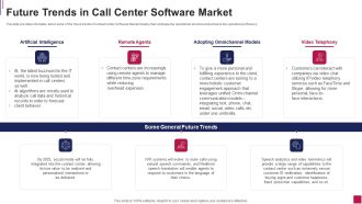 Future Trends In Call Center Software Market Mockup PDF