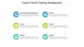 Future Trends Training Development Ppt PowerPoint Presentation Slides Professional Cpb