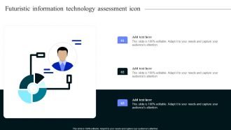 Futuristic Information Technology Assessment Icon Brochure PDF
