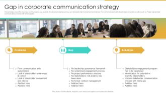 Gap In Corporate Communication Strategy Enterprise Communication Tactics Structure PDF