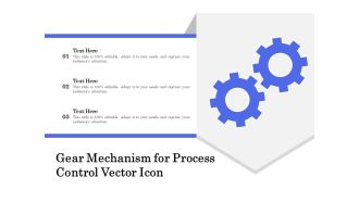 Gear Mechanism For Process Control Vector Icon Ppt PowerPoint Presentation Outline Examples PDF