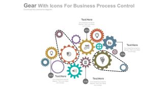 Gears Infographic Diagram For Process Control Powerpoint Template