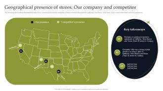 Geographical Presence Of Stores Our Company And Competitor Slides PDF