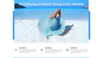 Girl Enjoying On Beach During Sunny Weather Ppt PowerPoint Presentation Styles Example File PDF