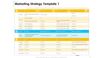 Global Organization Marketing Strategy Development Marketing Strategy Budget Sample PDF