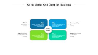 Go To Market Grid Chart For Business Ppt PowerPoint Presentation Gallery Template PDF